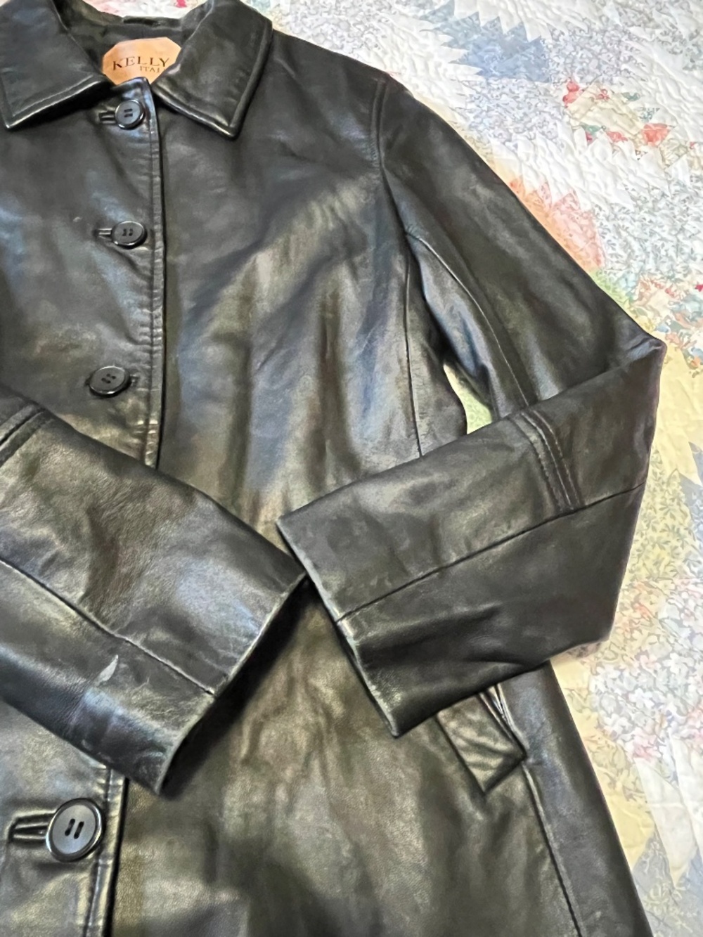 KELLY ITALY GENUINE LEATHER JACKET - Picture 3 of 8